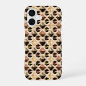 Coque iPhone 16 Modern abstract geometric digital pattern 58 (Verso)