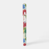 Coque iPhone 16 Modern Whimsical – Dripping Flower Monogram (Côté gauche)