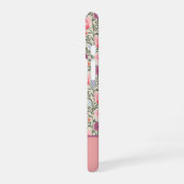 Coque iPhone 16 Modern Wildflowers with Name (Côté gauche)