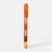 Coque iPhone 16 Moderne Abstrait Orange Rouge Vanille Graphique Fr (Côté droit)