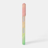Coque iPhone 16 Moderne Monogramme Girly Rainbow Gradient (Côté droit)