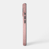 Coque iPhone 16 Moderne Turquoise Or Rose (Côté gauche)