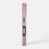Coque iPhone 16 Moderne Turquoise Or Rose (Côté droit)