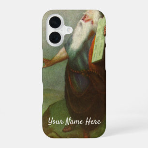 Coque iPhone 16 Moïse et les Dix Commandements, Religion Vintage