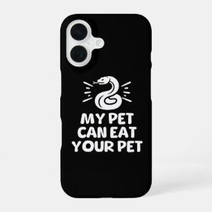 Coque iPhone 16 Mon animal peut manger votre animal, drôle amateur