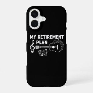 Coque iPhone 16 Mon Plan De Retraite Guitare Drôles De Musiciens