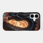 Coque iPhone 16 Monde de dragons – L'Empire de feu et de magie (Verso Horizontal)