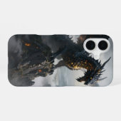 Coque iPhone 16 Monde des Dragons - Le Royaume de Feu et de Magie (Verso Horizontal)