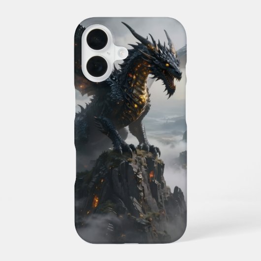 Coque iPhone 16 Monde des Dragons - Le Royaume de Feu et de Magie (Verso)