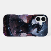 Coque iPhone 16 Monde des dragons – Le Royaume de feu et de magie´ (Verso Horizontal)