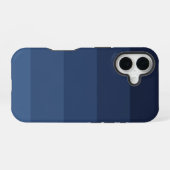 Coque iPhone 16 Monochromatique bleu (Verso Horizontal)