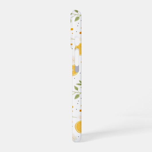 Coque iPhone 16 Monogram Summer Lemon Pattern iPhone Case (Côté gauche)