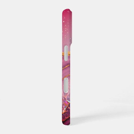 Coque iPhone 16 Monogramme Améthyste Aurora (Côté droit)