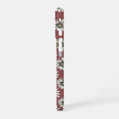 Coque iPhone 16 monogramme avec marguerites (Côté gauche)