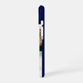 Coque iPhone 16 Monogramme bleu 3 Collage photo (Côté gauche)