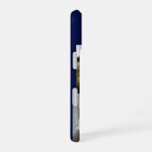 Coque iPhone 16 Monogramme bleu 3 Collage photo (Côté droit)