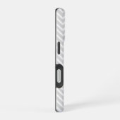 Coque iPhone 16 Monogramme Chevron Corail (Côté droit)