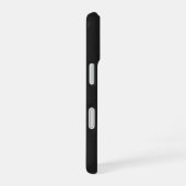 Coque iPhone 16 Monogramme classique moderne noir et blanc (Côté droit)