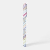 Coque iPhone 16 Monogramme de bandes et de lignes ondulées abstrai (Côté droit)