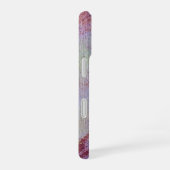 Coque iPhone 16 MONOGRAMME DE GEMME ABSTRAITE violet jaune (Côté droit)