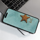 Coque iPhone 16 Monogramme de plage de Starfish