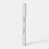 Coque iPhone 16 Monogramme de style moderne vert sauge or (Côté droit)