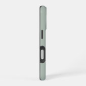 Coque iPhone 16 Monogramme écriture vert sauge (Côté droit)