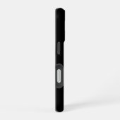 Coque iPhone 16 Monogramme élégant en or noir écriture (Côté droit)