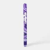 Coque iPhone 16 Monogramme en agate violette (Côté gauche)