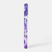 Coque iPhone 16 Monogramme en agate violette (Côté droit)