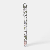 Coque iPhone 16 Monogramme floral sur mesure délicat (Côté gauche)