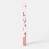 Coque iPhone 16 Monogramme initiale léopard rose tendance (Côté gauche)