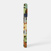 Coque iPhone 16 Monogramme Iris Flowers (Côté droit)