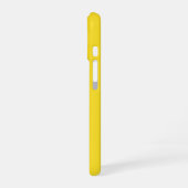 Coque iPhone 16 Monogramme jaune personnalisé (Côté gauche)