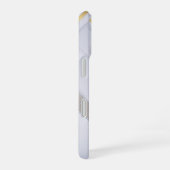 Coque iPhone 16 monogramme lignes dorées marbre blanc (Côté droit)