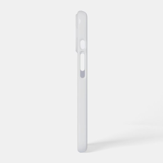 Coque iPhone 16 Monogramme Moderne Gris Clair Or Script (Côté gauche)