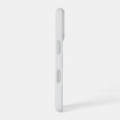Coque iPhone 16 Monogramme Moderne Gris Clair Or Script (Côté droit)