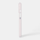 Coque iPhone 16 Monogramme Moderne Rose Doré Script (Côté gauche)
