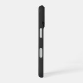 Coque iPhone 16 Monogramme Moderne Uni Gris Tendance (Côté droit)