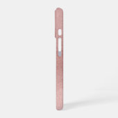 Coque iPhone 16 Monogramme Or Rose Luxe (Côté gauche)