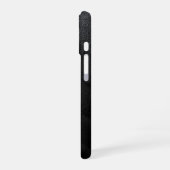 Coque iPhone 16 Monogramme Pailleté Noir (Côté gauche)