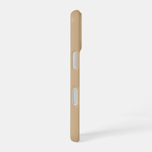 Coque iPhone 16 Monogramme personnalisé chameau (Côté droit)