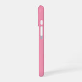 Coque iPhone 16 Monogramme Rose Personnalisé (Côté gauche)