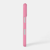 Coque iPhone 16 Monogramme Rose Personnalisé (Côté droit)