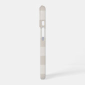 Coque iPhone 16 Monogramme Russe Beige Buffalo Check (Côté gauche)