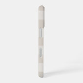 Coque iPhone 16 Monogramme Russe Beige Buffalo Check (Côté droit)