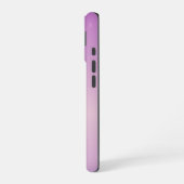 Coque iPhone 16 Monogramme superposé unique | Rose lavande doux (Côté gauche)