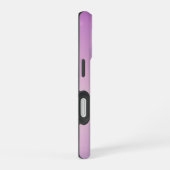 Coque iPhone 16 Monogramme superposé unique | Rose lavande doux (Côté droit)