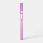 Coque iPhone 16 Monogramme superposé unique | Rose lavande doux (Côté gauche)