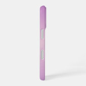 Coque iPhone 16 Monogramme superposé unique | Rose lavande doux (Côté droit)